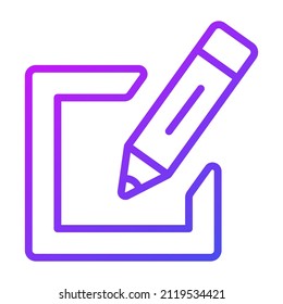edit Icon. User interface Vector Illustration, As a Simple Vector Sign and Trendy Symbol in Line Art Style, for Design and Websites, or Mobile Apps,