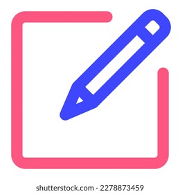 Edit icon vector design color line style