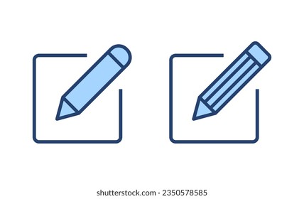 Edit icon vector. edit document sign and symbol. edit text icon. pencil. sign up