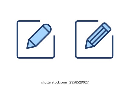 Edit icon vector. edit document sign and symbol. edit text icon. pencil. sign up