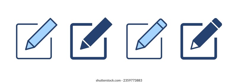 Edit icon vector. edit document sign and symbol. edit text icon. pencil. sign up