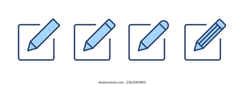 Edit icon vector. edit document sign and symbol. edit text icon. pencil. sign up