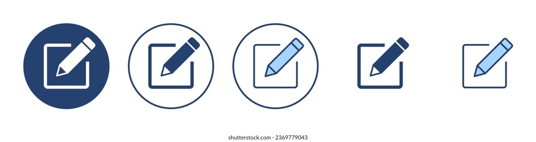 Edit icon vector. edit document sign and symbol. edit text icon. pencil. sign up