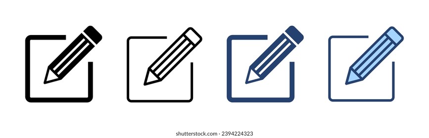 Edit icon vector. edit document sign and symbol. edit text icon. pencil. sign up