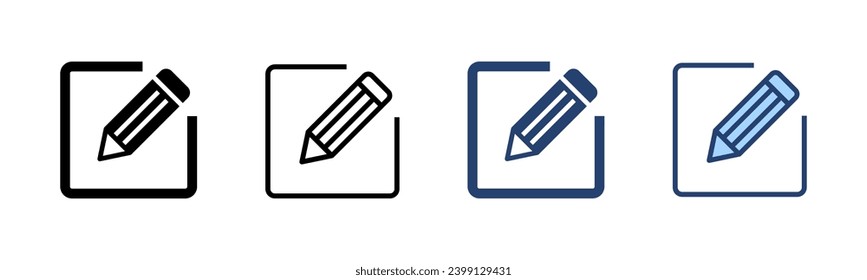 Edit icon vector. edit document sign and symbol. edit text icon. pencil. sign up