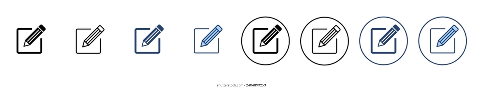 Edit icon vector. edit document sign and symbol. edit text icon. pencil. sign up