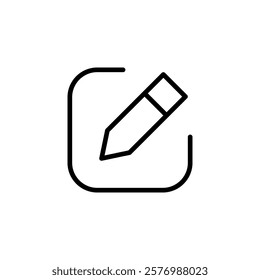 Edit icon vector. edit document sign and symbol. edit text icon. pencil. sign up