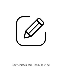 Edit icon vector. edit document sign and symbol. edit text icon. pencil. sign up