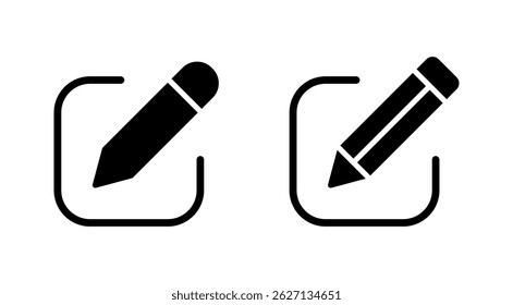 Edit icon vector. edit document sign and symbol. edit text icon. pencil. sign up