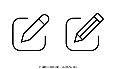 Edit icon vector. edit document sign and symbol. edit text icon. pencil. sign up