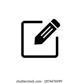 Edit icon vector. edit document icon. edit text icon. pencil. sign up