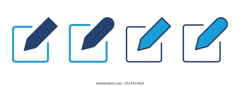 Edit icon vector. edit document icon. edit text icon. pencil. sign up