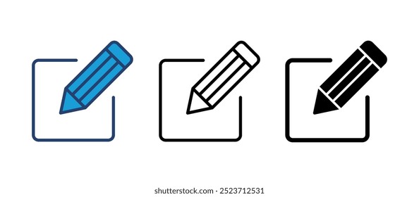 Edit icon vector. edit document icon. edit text icon. pencil. sign up
