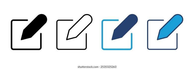 Edit icon vector. edit document icon. edit text icon. pencil. sign up