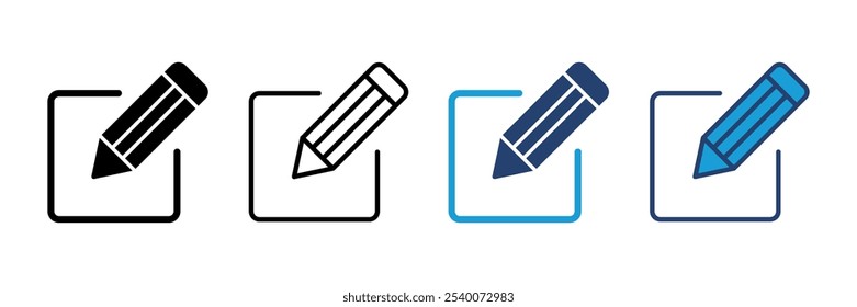 Edit icon vector. edit document icon. edit text icon. pencil. sign up
