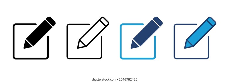 Edit icon vector. edit document icon. edit text icon. pencil. sign up