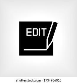 Edit Icon - Vector Illustration for Design and Websites, Presentation or Application.