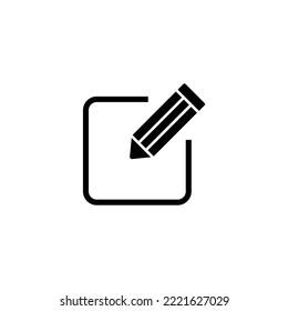 Edit icon vector illustration. edit document sign and symbol. edit text icon. pencil. sign up