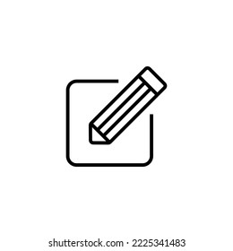 Edit icon vector illustration. edit document sign and symbol. edit text icon. pencil. sign up