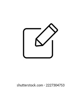 Edit icon vector illustration. edit document sign and symbol. edit text icon. pencil. sign up