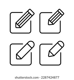 Edit icon vector illustration. edit document sign and symbol. edit text icon. pencil. sign up