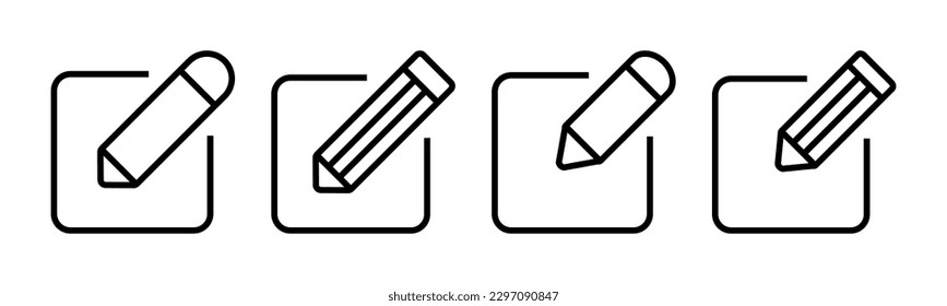 Edit icon vector illustration. edit document sign and symbol. edit text icon. pencil. sign up