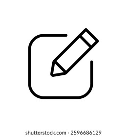 Edit icon vector illustration. edit document sign and symbol. edit text icon. pencil. sign up
