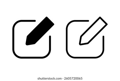 Edit icon vector illustration. edit document sign and symbol. edit text icon. pencil. sign up