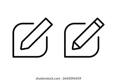 Edit icon vector illustration. edit document sign and symbol. edit text icon. pencil. sign up