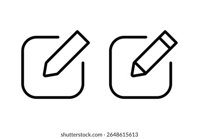 Edit icon vector illustration. edit document sign and symbol. edit text icon. pencil. sign up