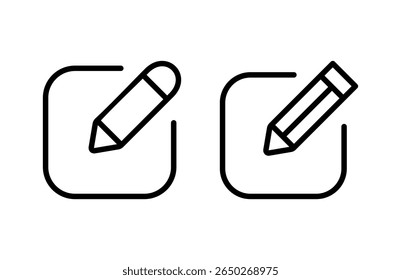 Edit icon vector illustration. edit document sign and symbol. edit text icon. pencil. sign up