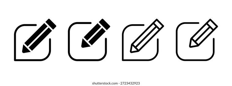 Edit icon vector illustration. edit document sign and symbol. edit text icon. pencil. sign up