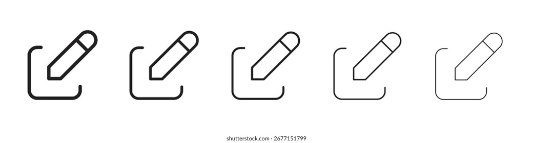 Ilustración vectorial del icono de Editar aislada