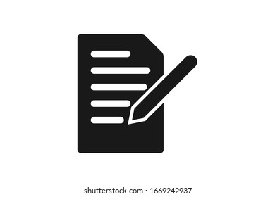 Edit icon vector isolate on white background 