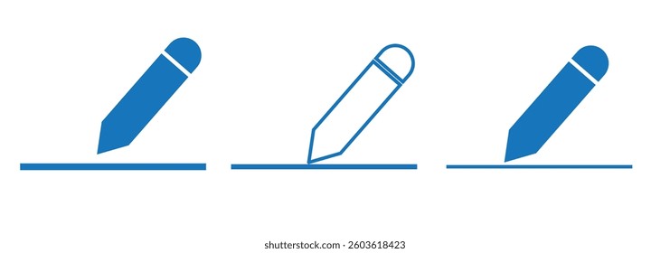 Edit icon vector isolated on white background. Pencil icon. sign up Icon vector. edit text
