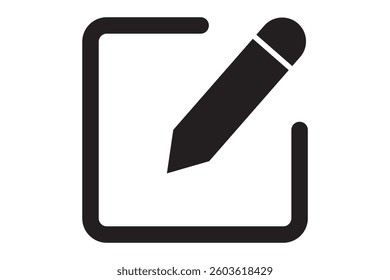 Edit icon vector isolated on white background. Pencil icon. sign up Icon vector. edit text