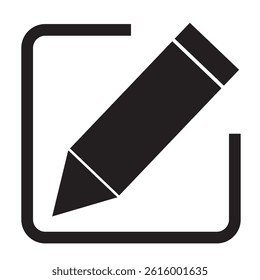 Edit icon vector isolated on white background. Pencil icon. sign up Icon vector. edit text