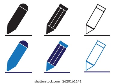Vetor de ícone de edição isolado em fundo branco. ícone de lápis. inscrever Ícone vetor. editar texto