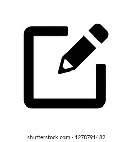 edit icon vector. pen symbol