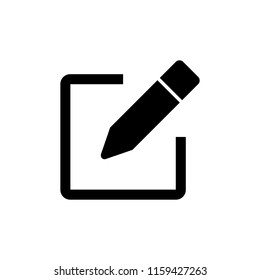 Edit icon vector. Pencil icon. sign up Icon vector