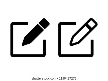 Edit Icon Vector. Pencil Icon. Sign Up Icon Vector