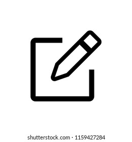 Edit icon vector. Pencil icon. sign up Icon vector