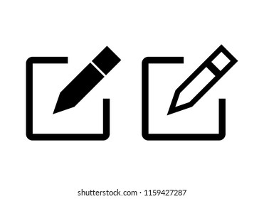 Edit icon vector. Pencil icon. sign up Icon vector