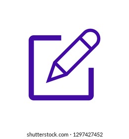 Edit icon vector. Pencil icon. sign up Icon vector