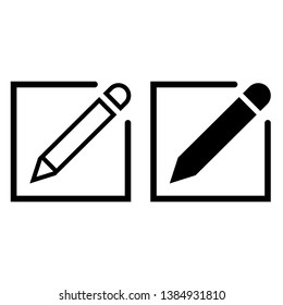Edit icon vector. Pencil icon. sign up Icon vector illustration