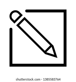 Edit icon vector. Pencil icon. sign up Icon vector illustration