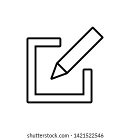 Edit icon vector. Pencil icon. sign up Icon vector