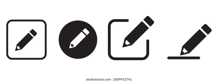 Edit icon vector. Pencil icon. sign up Icon vector