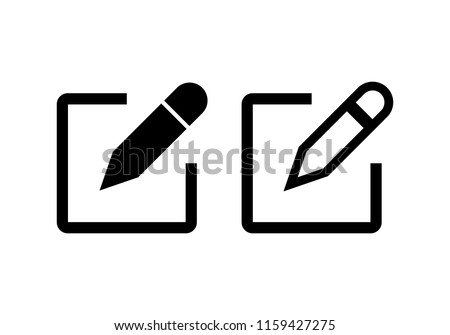 Edit icon vector. Pencil icon. sign up Icon vector