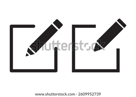 Edit icon vector. Pencil icon. sign up Icon vector